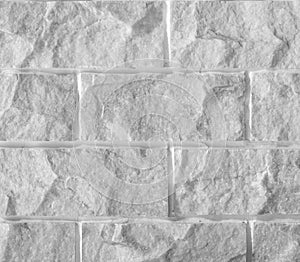 White marble stone brick wall background or