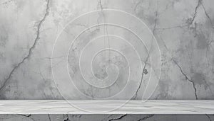 White marble surface with cracks, ideal for design backgrounds and interior decoration