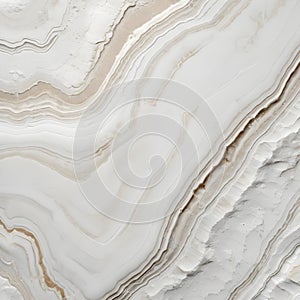 White marble texture background pattern, AI illustration