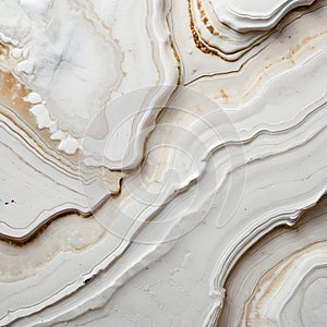 White marble texture background pattern, AI illustration