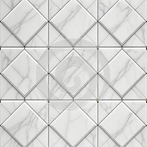 White marble texture and geometric background
