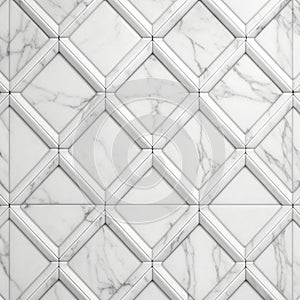 White marble texture and geometric background