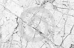 White marble texture with lots of contrasting veining photo