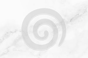 White marble texture with natural pattern for background or design art work.