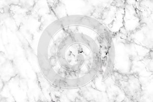 White marble texture with natural pattern for background or design art work.