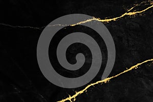 Black gold marble texture pattern background for cover book or brochure, poster and wallpaper background or realistic business photo