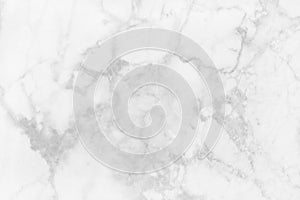 White marble texture in natural pattern, White stone floor.