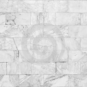 White marble tiles seamless flooring texture for background and design.