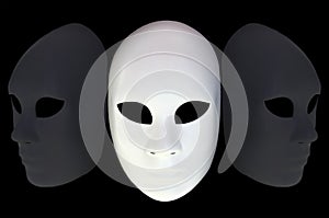 White mask