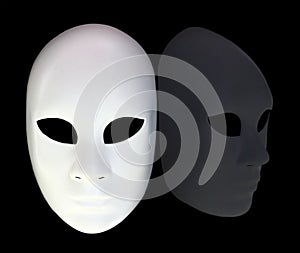 White mask photo