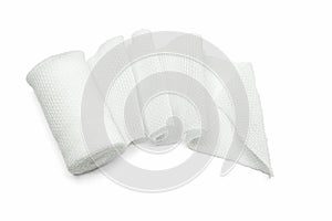 White medical gauze bandage