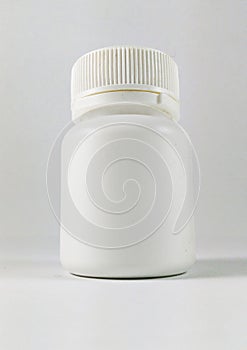 White Medicine Bottle