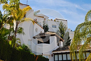 White Mediterranean houses