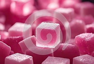 White Melvin Isolated Cubes Turkish Delight Background