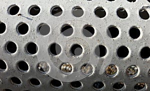 White metal grid, background and texture,