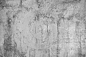 White metal wall texture background with scratches and cracks.