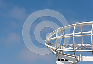 White Metal Wind Vane Blimp