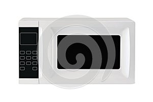 White microwave oven