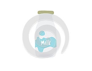 Milk bottle cartoon so delicious photo