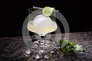 White Mint Spritzer Cocktail