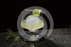 White Mint Spritzer Cocktail