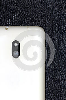 White Mobile phone rear camera