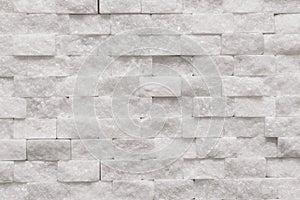 White modern decorative wall small marble brick background texture, decorative pattern quartz stone mosaic.  interior decoration