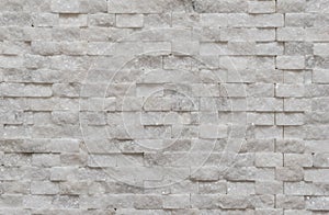 White modern decorative wall small marble brick background texture, decorative pattern quartz stone mosaic.  interior decoration