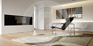 White modern interior