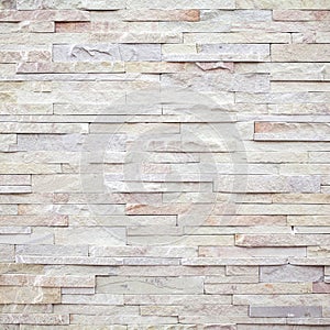 White Modern stone Brick Wall