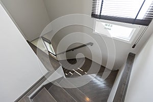White Modern wood Staircase interior