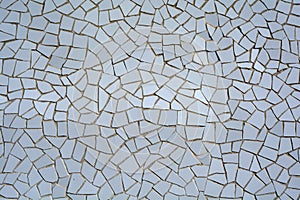 White mosaic tiles