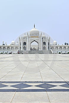 White mosque at the Hui Cultural center in Yinchuan, Ningxia Province, China