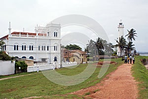 White mosque and light house