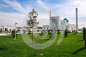 White mosque Minor in Tashkent, Uzbekistan