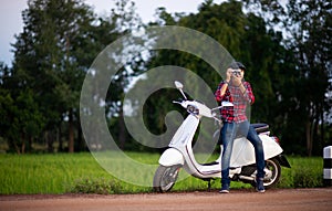 white motorbikes Pictures for your business