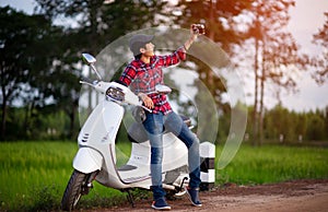 white motorbikes Pictures for your business