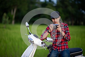 white motorbikes Pictures for your business