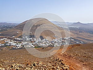 White Mountain Volcano on the island of Lanzarote, Canary Islands. Spain photo