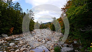 White mountains in New Hampshire