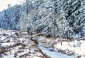 White Mountains, New Hampshire winter