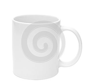 White mug empty blank for coffee or tea