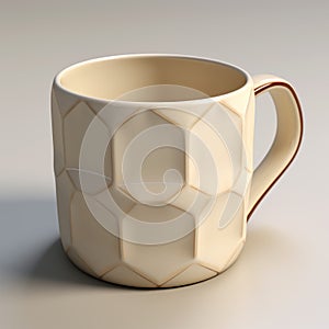Modern Faceted Coffee Mug 3d Model photo