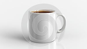 Blank White Ceramic Coffee Mug Mockup