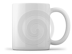 White Mug Isolated
