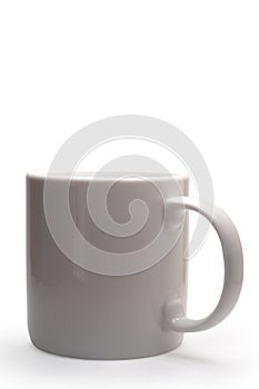 White mug isolated in white