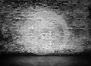 White murky brick wall photo