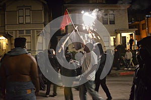 White Nationalist and Anti-Facist Groups Brawl In Downtown Berkeley California