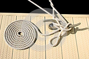 White nautical rope