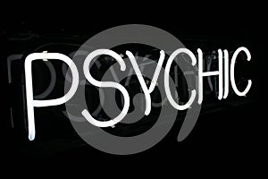 White Neon Psychic Sign 1